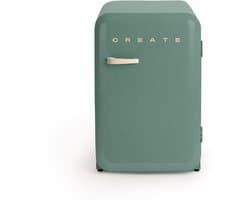 CREATE - Koelkast in retrostijl - Sage - Handvat Zand - FRIDGE RETRO 107L