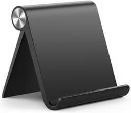 Gigicial Tabletstandaard - Verstelbare hoek - Geschikt voor tablets van 10 inch en kleiner - Antislip en krasbestendig - 1 stuk - Zwart — thumbnail 1
