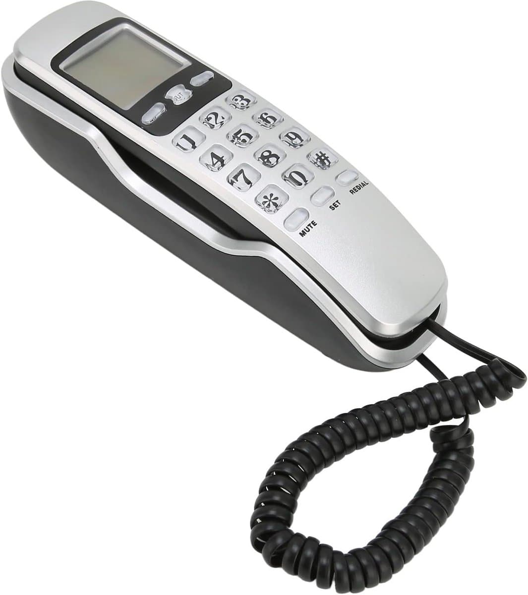 Bedrade Telefoon voor Thuiskantoor - Multifunctionele Vaste Telefoon met LCD-scherm en Nummerherkenning — afbeelding 1