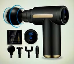 Massage Gun - Professioneel Massage Apparaat - Mini Massage Pistool - Inclusief 4 Opzetstukken — thumbnail 1