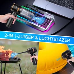Huisstofmijt Stofzuiger - Draadloze Handstofzuiger - Draadloos - 20000Pa - Autostofzuiger - Krachtige Mini-Stofzuiger Voor Auto - PC - Huis - Keuken - Kieren En Hoeken - Stofzuiger - Hoog Vermogen - Kan Al As Zijn — thumbnail 5