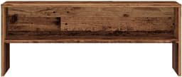 TV-kast 100 cm - Gesneden hout in oude houtkleur - Ruime opbergruimte voor woonkamer en slaapkamer — thumbnail 7