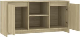 TV kast 102 cm met opbergvakken - lage media unit voor woonkamer — thumbnail 7