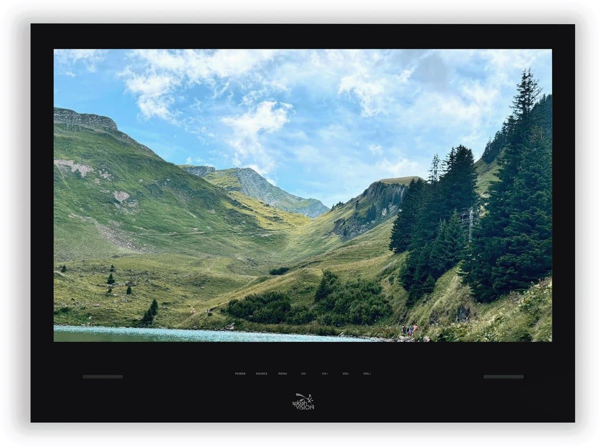 SplashVision® Waterdichte badkamer TV - ESI-22B Android LED Badkamer TV Zwart — afbeelding 1