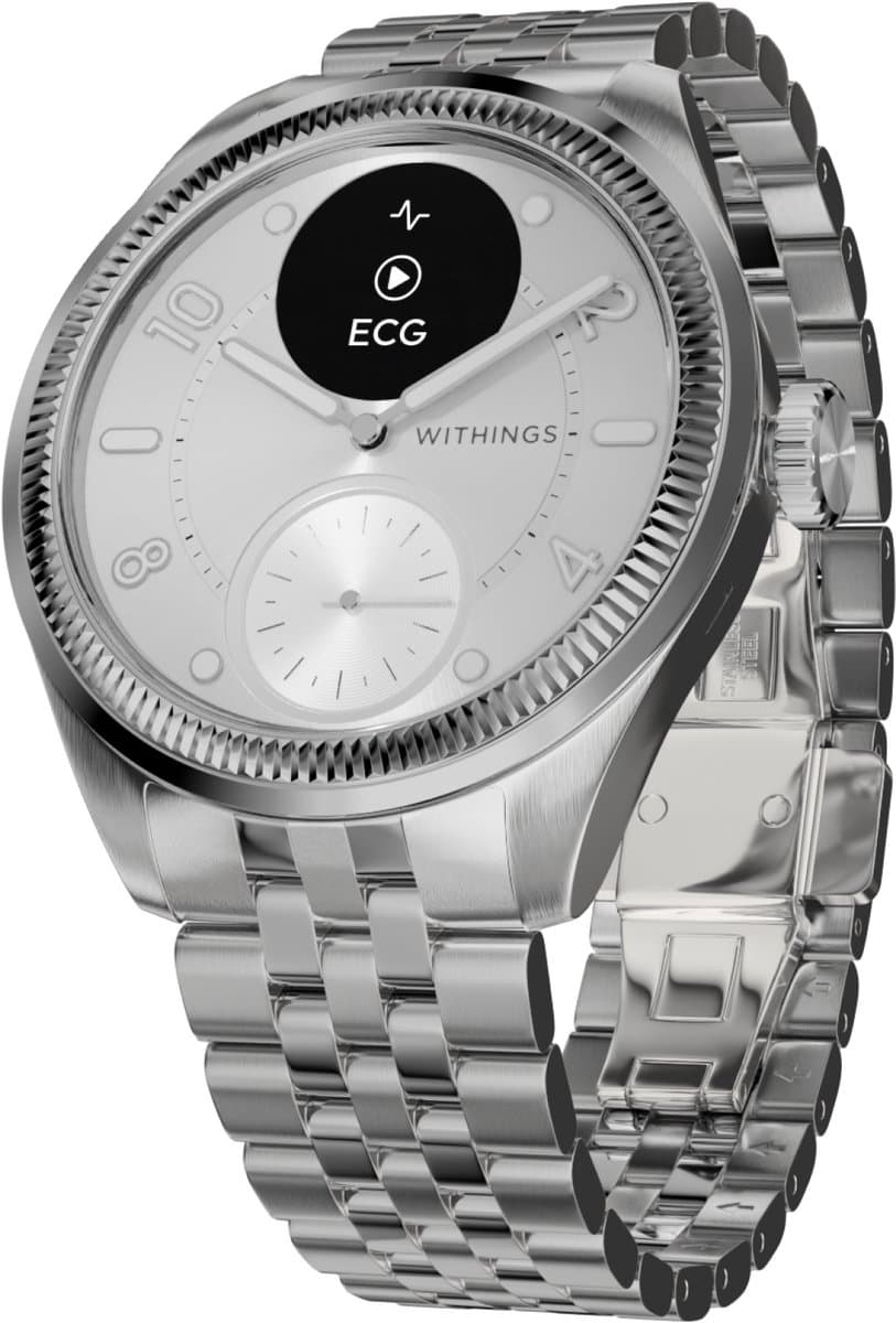 Withings ScanWatch - Nova Brilliant - 39mm - Hybride Smartwatch - Titanium Grijs — afbeelding 1