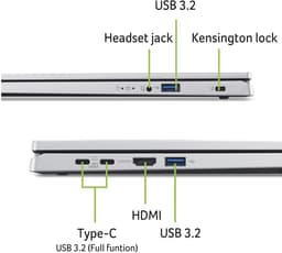 Acer Aspire Go 15 AG15-71P-587Q - Laptop - 15.6 inch - Core 5 - 16GB - 512 GB SSD - Zilver — thumbnail 3