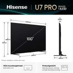 Hisense 100U7Q PRO - 100 inch - 4K MiniLED - 2025 — thumbnail 8