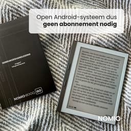 Nomiq Booq Go E-reader (inclusief cover) - 6 inch E-ink Scherm - 32GB Opslag - Grijs - Compact - Ruimte voor duizenden boeken - Zonder schermverlichting — thumbnail 5