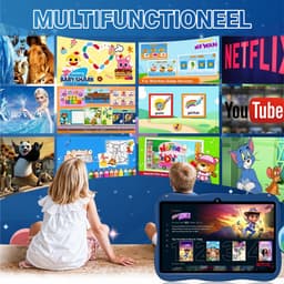 BOSWELL Kindertablet - Kinder Tablet - Kids Tablet - 7 inch - Kindertablet vanaf 3 jaar - Opslag tot 128GB - Android 14 - Ouderlijk Toezicht - Incl. Blauwlichtfilterbril, Touchpen - Blauw — thumbnail 7