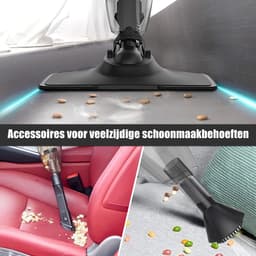 Draadloze handstofzuiger, lichtgewicht borstelloos oplaadbaar 3000mAh, draagbare stofzuiger voor auto en huis, 155w，12kpa — thumbnail 6