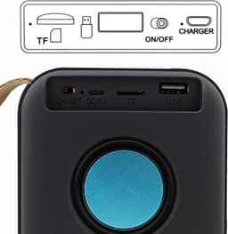 Mini Wireless Speaker - Draagbare Mini Bluetooth Speaker - Draadloze Luidspreker Waterdichte Stereo Sound Draadloze Luidspreker - Met Handvat - 4.2 Bluetooth Speaker - Geschikt voor feesten, thuis, buiten, reizen - Rood — thumbnail 2