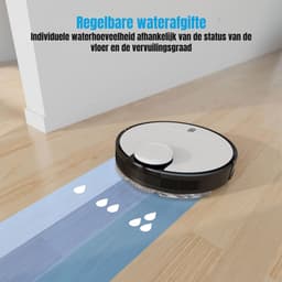 RVV® Robotstofzuiger huisdieren - Robotstofzuiger - Stofzuiger - Wit - 36cm x 36cm x 11cm — thumbnail 5
