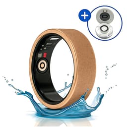 SyncGear Smart Ring - Slimme Ring voor Dames Met Oplaadcase – Stappenteller - Activity Tracker - SpO2 - Zonder Abonnementskosten - IP68 Waterdicht - Nederlandse App - Maat 7 (Europese Maat 54) - Kleur: Rose Goud — thumbnail 1