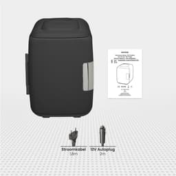 Auronic Mini Koelkast – Skincare Fridge – Make-up & Beauty – Koelen en Verwarmen – 100/240V & 12V Auto Stekker – Draagbaar – 4 Liter – Zwart — thumbnail 10