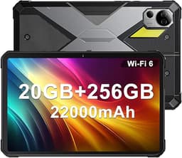 FOSSiBOT DT2 robuuste tablet, Android 13, 4G Dual SIM, 10,4'' 1200x2000 IPS-scherm, MTK Helio G99 Octa Core 2,0 GHz, 12 GB RAM 256 GB ROM, WiFi6 Bluetooth5.0, 64 MP + 32 MP camera, 22000 mAh 66 W snelladen, LED-flitser, water-/stof-/schokbestendig — thumbnail 1