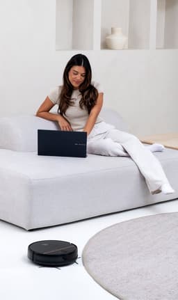 AG6100 Robotstofzuiger met Dweilfunctie - 120minuten - Met Oplaadstation - Robotstofzuigers - Huisdieren - met Dweil - Luxe Robotstofzuiger - Dweilrobot - Automatisch opladen - App of afstandsbediening te gebruiken - 2500Mah - Stripe Design — thumbnail 12