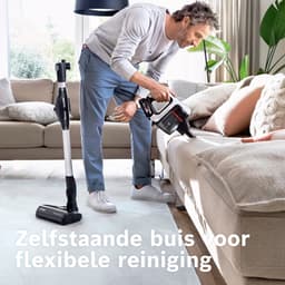 Bosch Unlimited 7 – Steelstofzuiger Draadloos 220W – Draadloze Stofzuiger – Op Accu – Zonder Zak – BBS711W — thumbnail 8