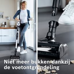 Bosch Unlimited 7 – Steelstofzuiger Draadloos 220W – Draadloze Stofzuiger – Op Accu – Zonder Zak – BBS711W — thumbnail 13