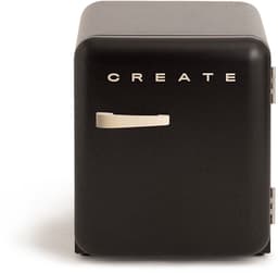 CREATE - Koelkast in retrostijl - Zwart - Handvat Zand - FRIDGE RETRO 48L — thumbnail 1