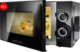 Royalty Line® MWO3818 Vrijstaande Solo Magnetron - 20 Liter - Microwave Met 6 Magnetronstanden - Microgolf - 700W - Binnenverlichting - Zwart — thumbnail 1