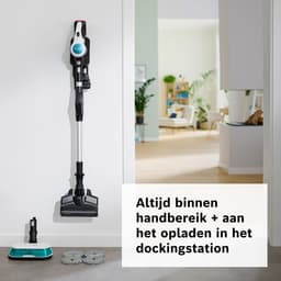Bosch Unlimited 7 - Steelstofzuiger met dweilfunctie – Draadloos en zonder zak – Vacuum Cleaner – ProHygienic Aqua – BCS71HYG1 — thumbnail 9
