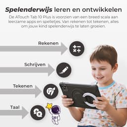 ATouch Combipakket - Kindertablet Tab 10 Plus + Kinderkoptelefoon - 64GB+64SD - Vanaf 3 jaar - Zwart — thumbnail 12
