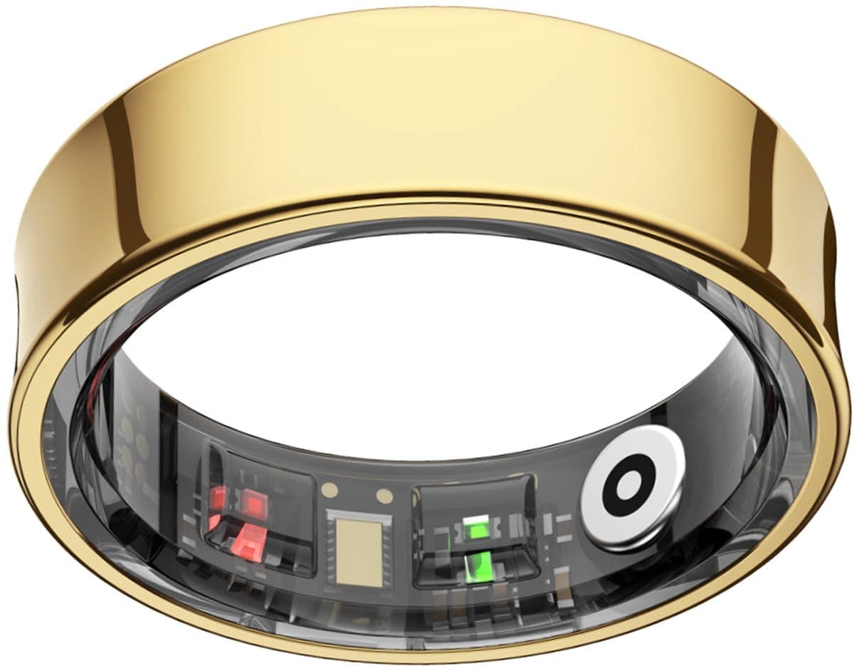 NOLATR Smart Ring LUX Slimme Ring - Stappenteller & Hartslagmeter - Goud - Maat 10 — afbeelding 1