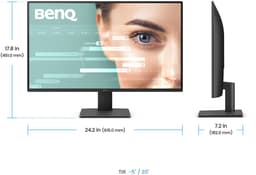 BenQ GW2791 27 inch beeldscherm - 1080p FHD - 100Hz - IPS Beeldscherm Computer- HDMI, DisplayPort - 1080x1920 PC Scherm - Ultra Slim Bezel - TUV-Certified - Flicker-free - Low Blue Light Plus - Eye-CareU — thumbnail 6