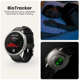 Amazfit Active 2 Round - Smartwatch - 44 mm - Black leather — thumbnail 6
