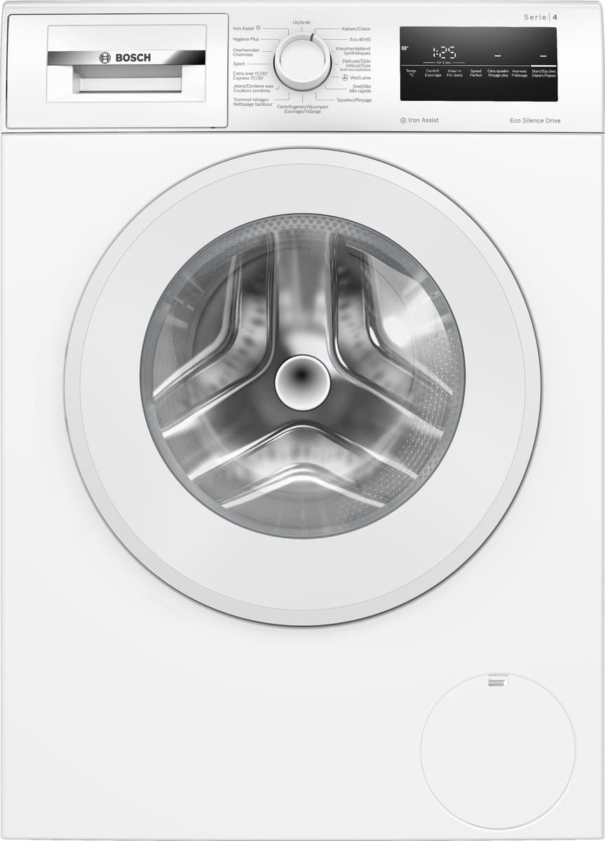 Bosch WAN2827YFG - Serie 4 - Wasmachine - 1400 rpm - Energielabel A - 8 kg - Iron Assist: vermindert kreukels tot 50% - NL/FR Display - Bespaar water met ActiveWater Plus — afbeelding 1
