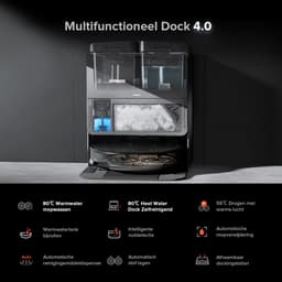 Roborock Saros 10R Set– Robotstofzuiger Met Dweilfunctie– 22000Pa–7,98 cm Ultraslank Ontwerp–Vuildetectiesysteem–80℃ Warmwatermopwas–Zelfreinigend Station & Anti-Klit Borstels – Slimme spraakassistent– S8 maxv ultra Upgrade-2 Dweilen — thumbnail 4