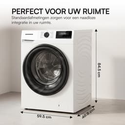 Heinner HWM-H6010IVSMC+++ Slanke Wasmachine 6 kg – 15 Wasprogramma’s – 1000 tpm – Anti-kreukfunctie – LED-display – Kinderslot – Wit – 5 Jaar Garantie — thumbnail 7