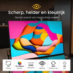 Blerron Flow - Portable Monitor - HD - 16 Inch - Draagbare Monitor - Beeldscherm - Incl. Monitor en Laptop Standaard - 1920x1200 FHD — thumbnail 16