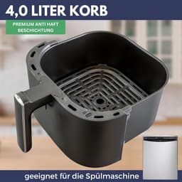Airfryer XL 4.0L met Touchscreen - 8 Programma's - 1500W - Gezond Frituren & Energiebesparend — thumbnail 2