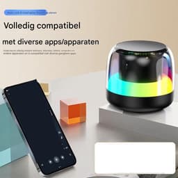 longziming -Draagbare Bluetooth - Mini-luidspreker met ademhalingslichteffecten - Perfect voor kamperen, strand en feestjes — thumbnail 8