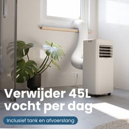Auronic Mobiele Airco - 9.000 BTU - 3-in-1 - Airconditioning met 2 Raamafdichtingskits - Ventilator - Ontvochtiger - tot 25m² koelen - Wit — thumbnail 11