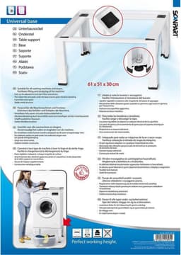Scanpart wasmachine verhoger - 30 centimeter verhoging - Sokkel - Maximaal 150 kg - 61 x 51 cm - Universeel — thumbnail 6