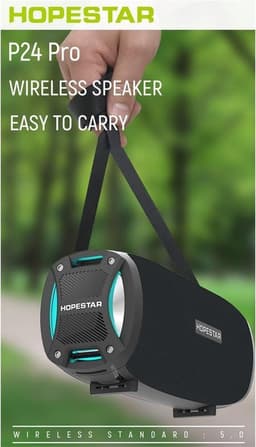 Hopestar H24 Pro Speaker - Draadloos - Met Touw - Zwart — thumbnail 6