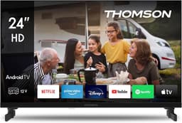 24 Inch (60 cm) Smart Android TV voor Camping: HD LED TV met Google Assistant en Wifi — thumbnail 1