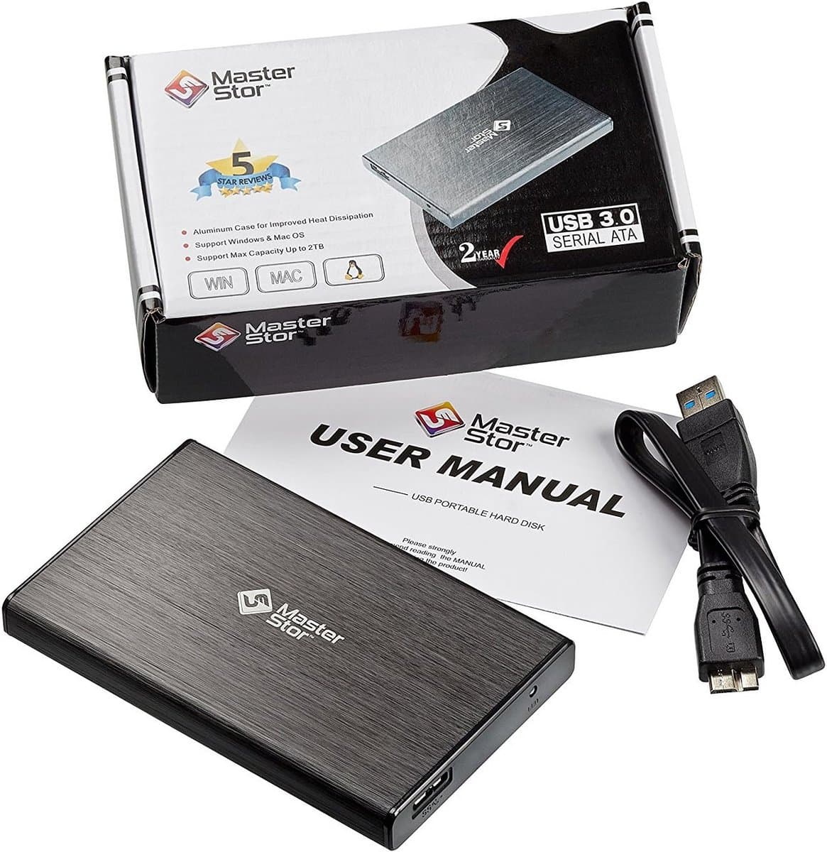 Draagbare Externe Harde Schijf USB 3.0 2.5 inch Snel Back-up Geheugen voor Laptop — afbeelding 1