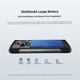 DOOGEE Fire 6 Robuuste Smartphone - IP68/IP69K Outdoor Telefoon - Dual SIM 4G - 16GB RAM - 256GB ROM - 10400 mAh 18W - 6,56 inch IPS - Bluetooth 5.0 - Android 14 - Zwart — thumbnail 9
