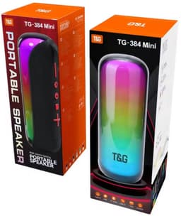 T&G Draadloze Bluetooth Speaker met RGB LED – Draagbare Mini Speaker 10W – Zwart — thumbnail 5