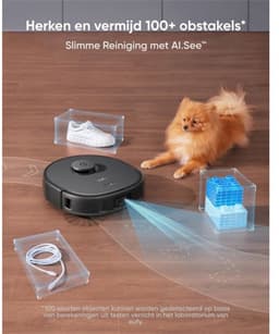 eufy Clean X10 Pro Omni Robotstofzuiger met dweil - Robot Vacuum 8000 Pa zuigkracht, tapijt detectie AI-obstakel vermijding, wast en droogt de dweil, automatisch legen en vullen — thumbnail 9