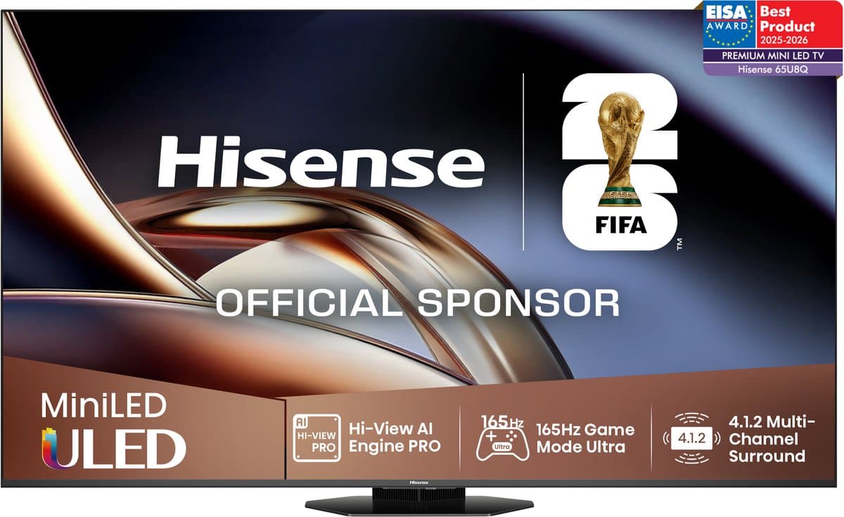 Hisense 65U8Q - 65 inch - 4K MiniLED - 2025 — afbeelding 1