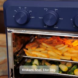 Safecourt 6-in-1 Airfyer oven - 100% PFAS-vrij - 6 programma’s - 80 tot 230 graden - Airfryer, bakken, roosteren, toasten, grillen & opwarmen - Blauw — thumbnail 8