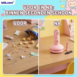 Draadloze Mini Stofzuiger - Draagbare Kruimeldief voor Auto en Huis - Compacte Handstofzuiger - Oplaadbaar & Sterke Zuigkracht — thumbnail 2