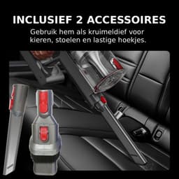 Dparts steelstofzuiger draadloos - 29,6V - met kruimeldief functie en accessoires - snoerloze stofzuiger zonder zak op accu — thumbnail 4