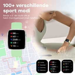 Bizoule Smartwatch Beso - Smartwatch Dames & Heren - Zilver - AMOLED Full HD Scherm - 40mm - Horloge met Belfunctie - Bloeddrukmeter - Stappenteller - Android en iOS — thumbnail 8