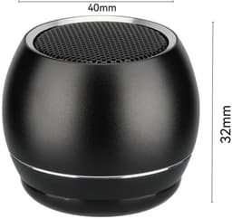 Ynkkvre - Bluetooth Speaker - Mini Draagbare Luidspreker - Draadloze Bluetooth Speaker - True Wireless Stereo - Compacte Draagbare Speaker Met Krachtige Geluidskwaliteit - 2 Stuks - Voor Reizen En Outdoor Gebruik Zwart — thumbnail 4