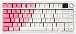 EPOMAKER x AULA F75 MAX - Roze / Wit - Mechanisch Draadloos Toetsenbord - RGB - 75% - QWERTY - Gaming Keyboard - Leobog Reaper Switch — thumbnail 4